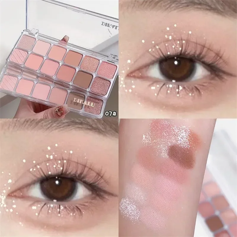 12 Colors Eye Shadow Pallete Matte Pearl Eyeshadow Girl Beginner Makeup Nude Pink Eyeshadow Low Saturation Eye Cosmetic