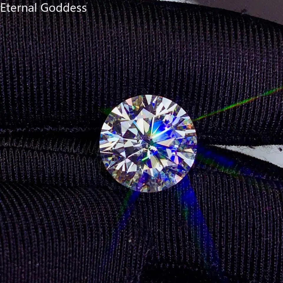 100% 5ct velký obilí vysoký oheň moissanite D barva VVS1 clarity dosažitelný v hromadné vysoký šperků diamanty