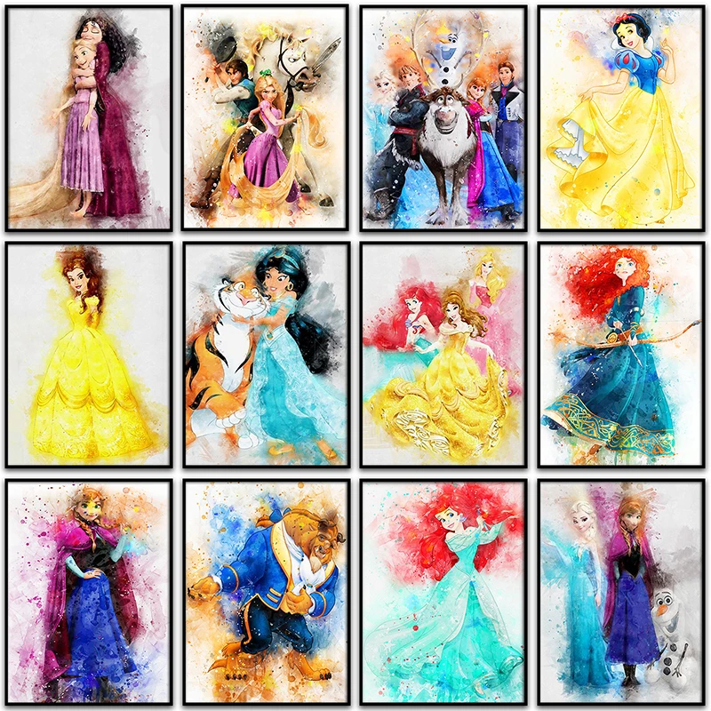 

Daimond 5D DIY Diamond Painting Disney Princess Frozen Ariel Home Decor Full Square&Round Diamond mosaic embroidery Cross stitch