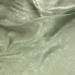 Silk Fabric Mulberry Jacquard Crepe By The Meter for Cheongsam Dresses Hanfu Diy Sewing Flowers Begonia Pattern Soft Silky Drape