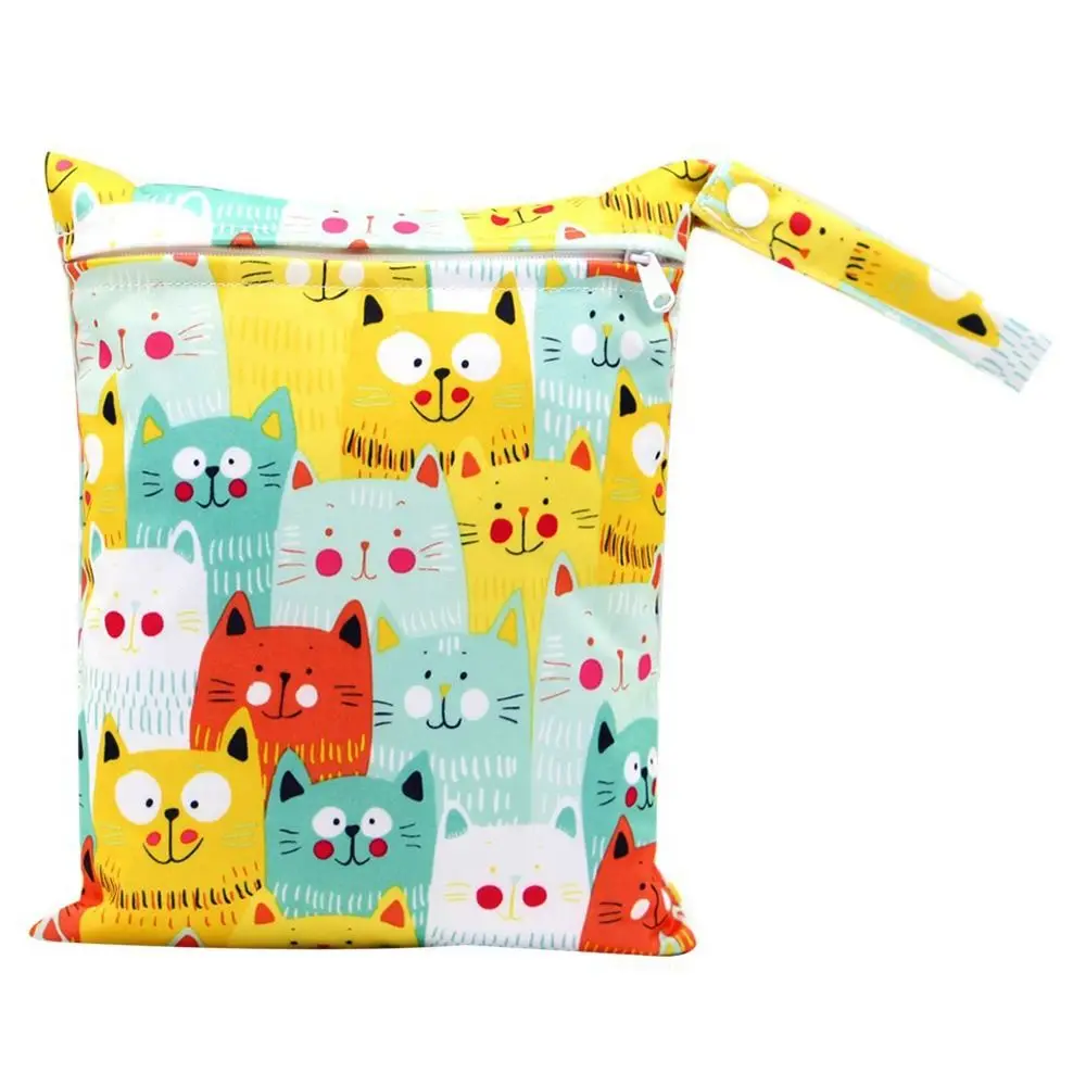 

20*25cm Durable Waterproof Wet Bag Breathable Various Print Baby Diaper Bag Travel Outdoor Mommy Pouch Mommy