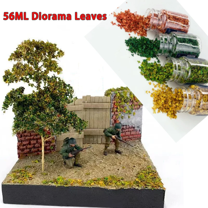 

56ML/bottle Simualtion Leaves Model Static Leaf DIY Sandtable/Military/Railway/Fairy Garden Scene Landscape Accessories Diorama