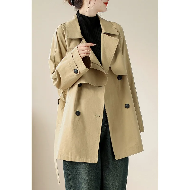 

Ранняя осень, женское модное пальто Briti Sle, утягивающее талию, высококачественный топ, длинный двубортный свеч