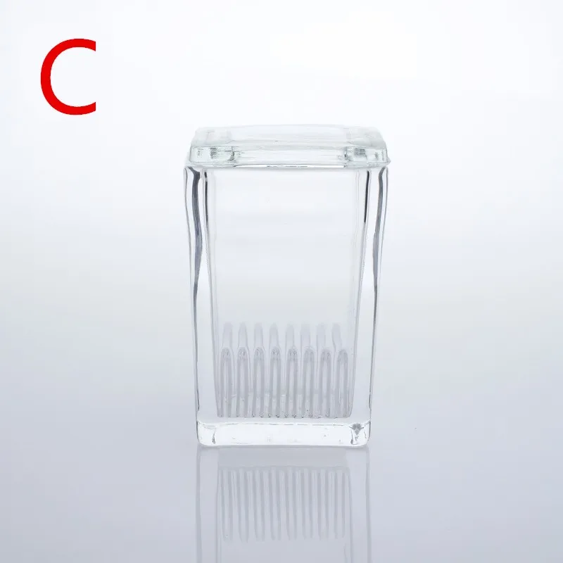 Laboratory Glass Coplin Staining Jar With Cover for glass object slide 5/9/10-Slide Type