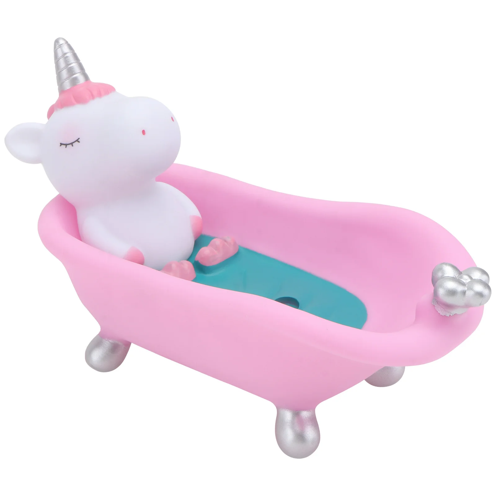 

Unicorn Box Cartoon Bath Accessories Cute Portable Soap Holder for Bathroom Travel Shower Drain Soap Case