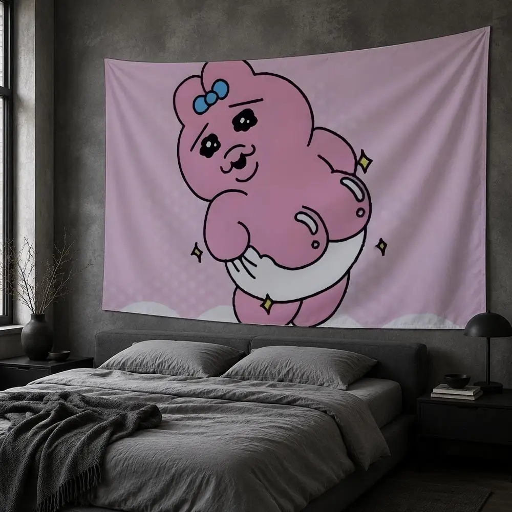 O-Opanchu U-Usagi Opan Rabbit Tapestry Bedroom Living Room Bar Party House Home Dorm Interior Wall Decor Background Banner