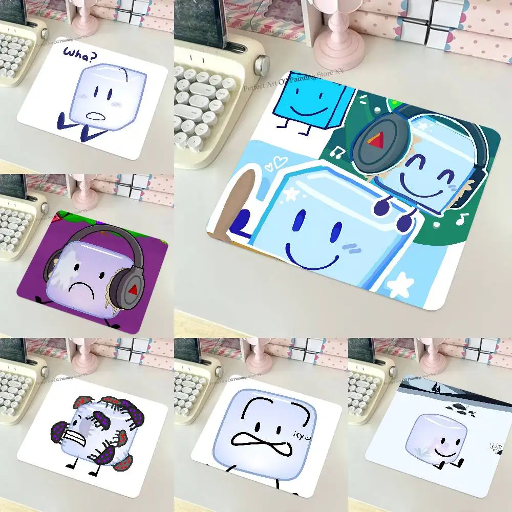 Cube Cartoon B-BFDI Mousepad Small LockEdge Mouse Pad For Gamers Computer Desk Pad Rectangular Anti-slip Rubber