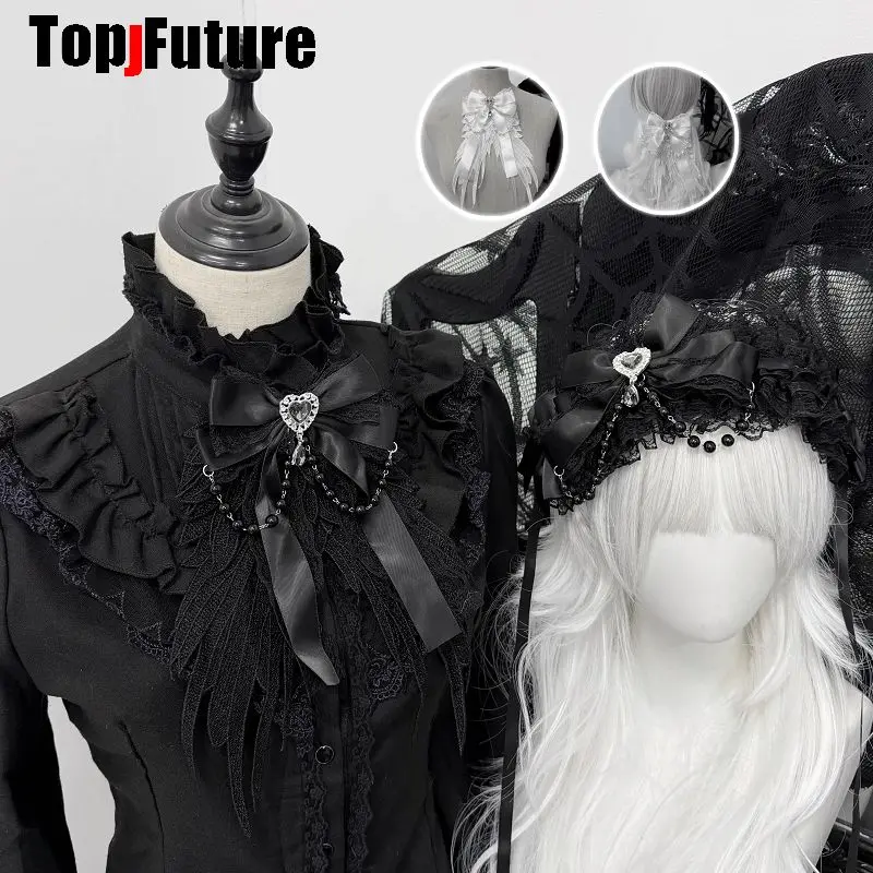 laco-de-renda-steampunk-gotico-punk-y2k-para-mulheres-e-homens-acessorio-de-halloween-gravata-lolita-gravata-feminina-acessorio-de-cabelo-gotico