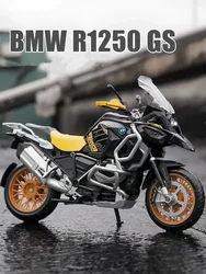 BMW-合金モーターサイクルモデルr1250gs,ダイキャスト,おもちゃの車のコレクション,音と光,オフロードオートサイクル,車のギフト,1:12,新品