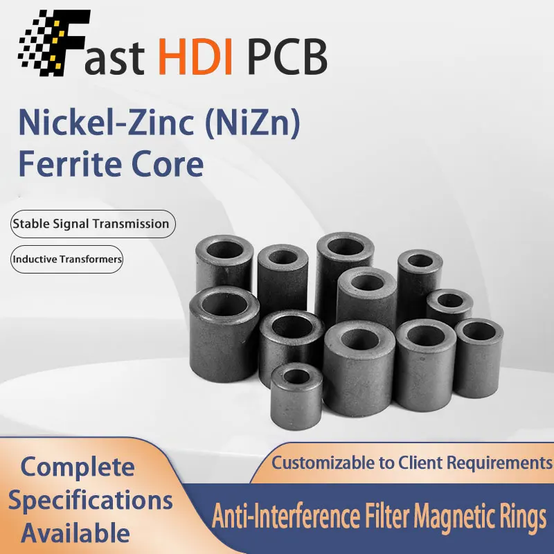 RH Series Ni-Zn Ferrite Magnetic Column - High Frequency Noise Suppression Core for Speaker Systems & Medical Instruments