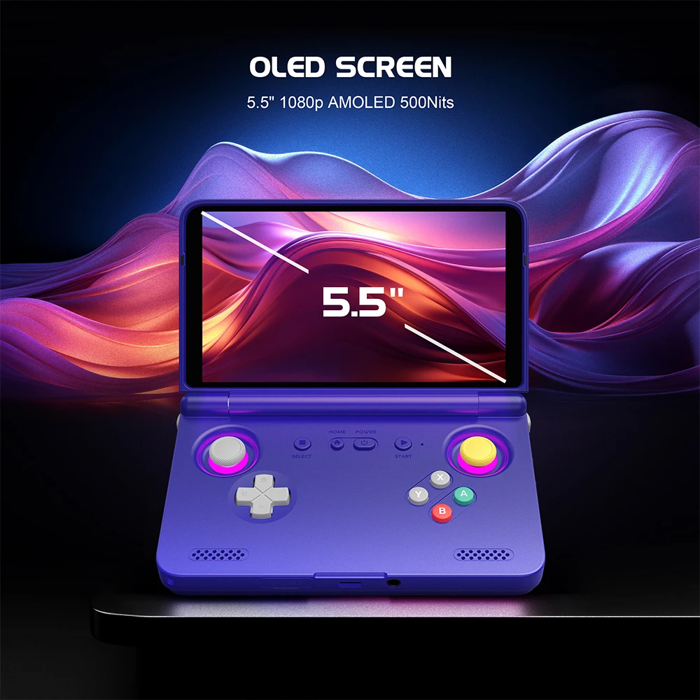 Retroid Pocket Flip2 Handheld Game Consoles 5.5