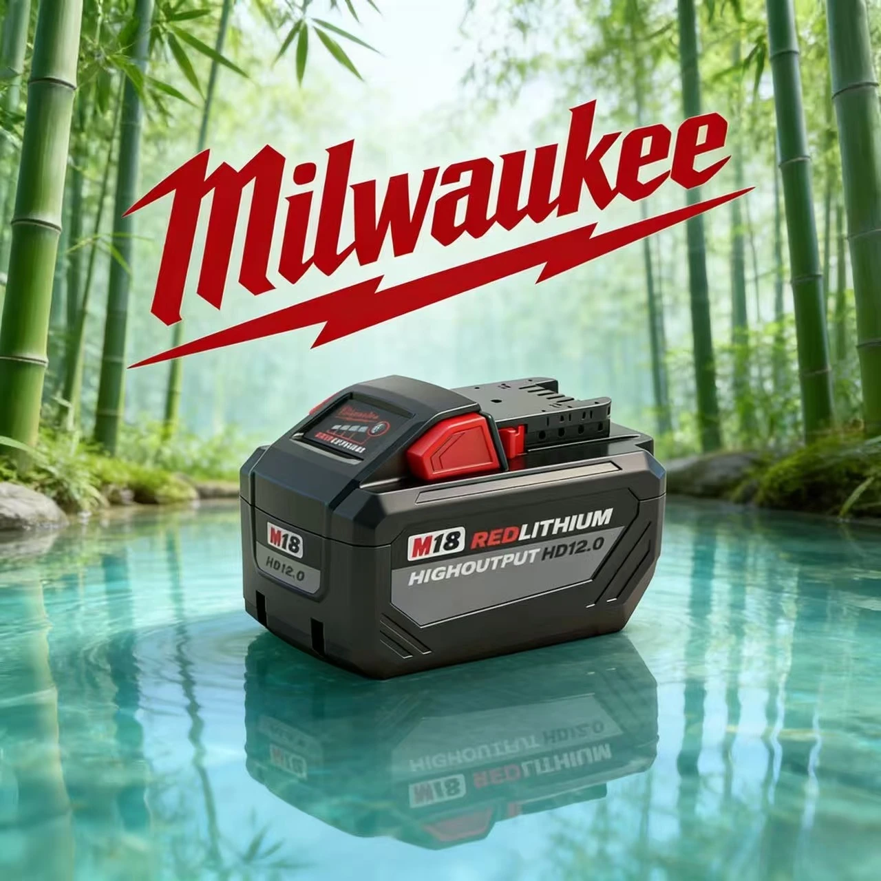 

Milwaukee M18 12.0Ah REDLITHIUM Battery For M18 Cordless Wrench Drill Saw High Performance Long Working Time Tool Battery