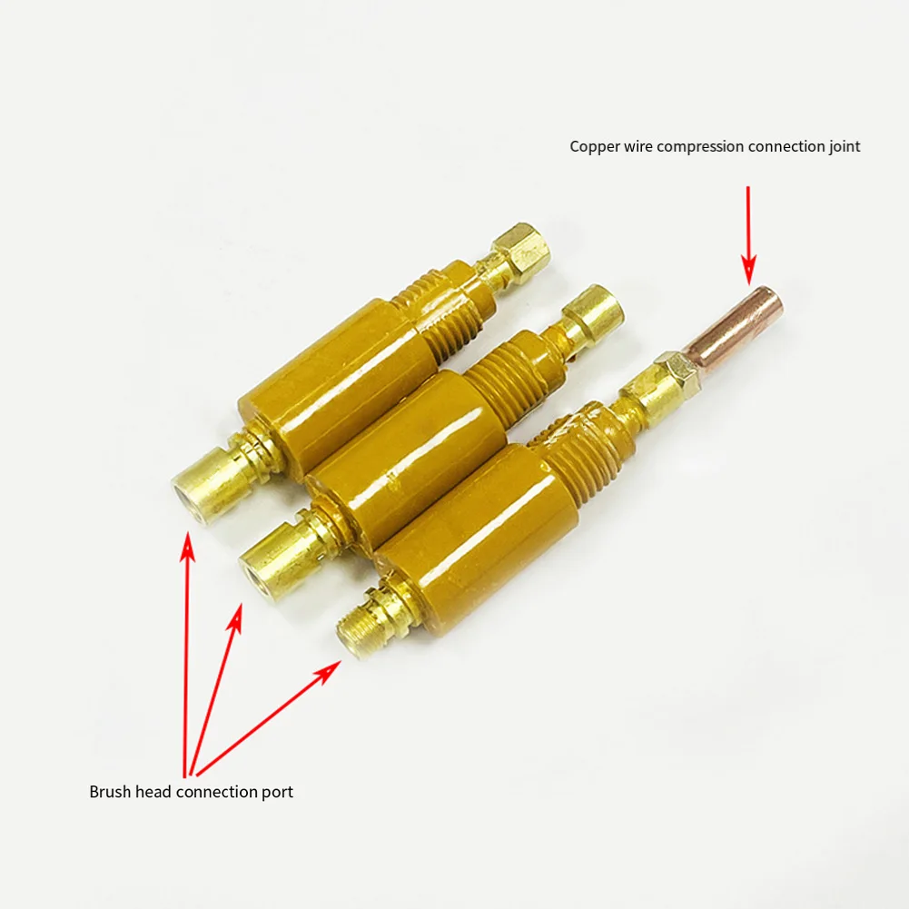 Welding brush handle and M6 M8 M10 weld cleaning brush head set for precise weld seam cleaning heat resistant bakelite 1 piece