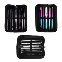 Nose Blackheads Removal Needle Pimple Blackhead Tool Whitehead Extractor Facial Cleaning Tools Pore Cleaner Tweezer Acne Remover
