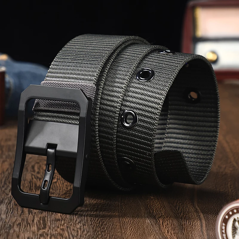 Can cut needle buckle canvas belt belt men and women belt Korean version casual jeans belt students young cloth belt