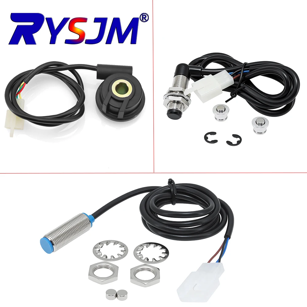 Turbine Sensor Speedometer Motorcycle Sensor Waterproof Durable Motorcycle Accessories  for 1-4 Cylinder Motorcycle