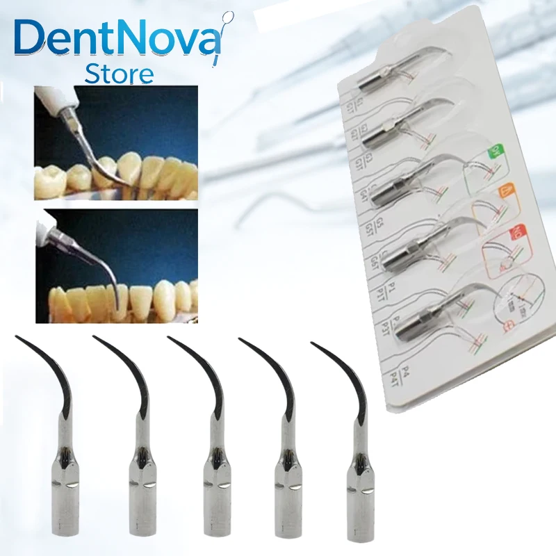 5pcs/lot Dental Ultrasonic Scaler Scaling Tips Periodontics Endodontics Endo Perio For EMS Woodpecker