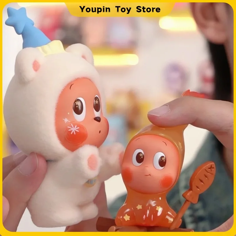 

Фигурка Popmart Twinkle Twinkle из серии «Тепло замерзшей земли после полудня» на подвесной карточке, декоративная модель, кукла, игрушка, подарок