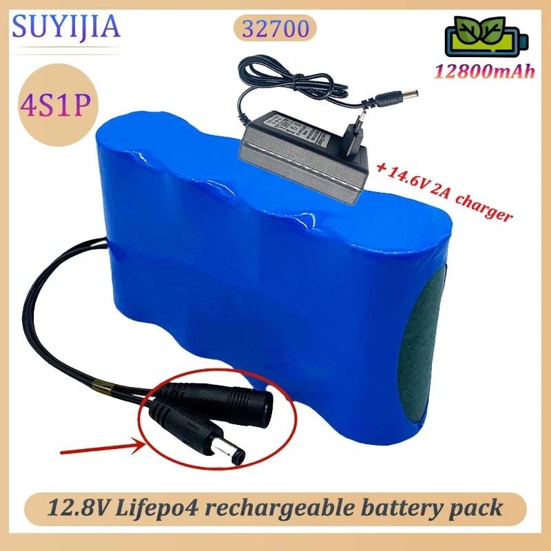 4S1P 32700 12.8V LiFePO4  Lithium Iron Phosphate Battery Pack 40A Electric Boat Balance BMS 12V Uninterruptible Power Supply