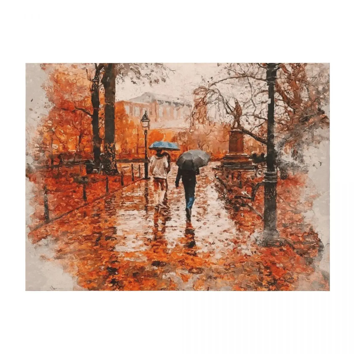 

An Autumn full of Magic Throw Blanket Sleeping Bag Bed Fashionable Decorative Throw Plaid Blankets