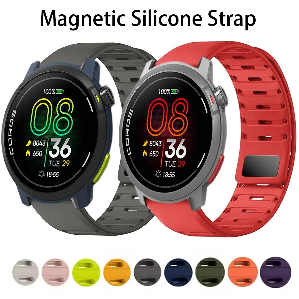 22 مللي متر حزام سيليكون مغناطيسي لساعة COROS PACE Pro/3 APEX 4 42 مللي متر شريط قابل للتنفس لساعة CMF 3 Pro Suunto Vertical 2/Race 2 #1