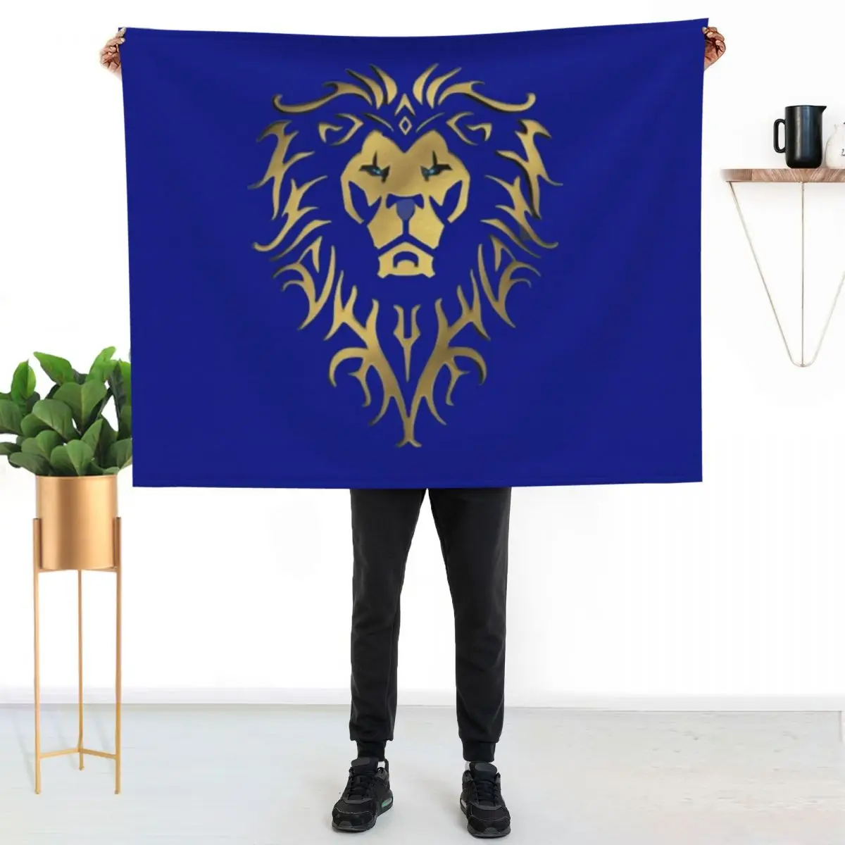 

Alliance logo of the game World of warcraft - WoW - Throw Blanket No Pilling Soft Warm Blanket for Bed
