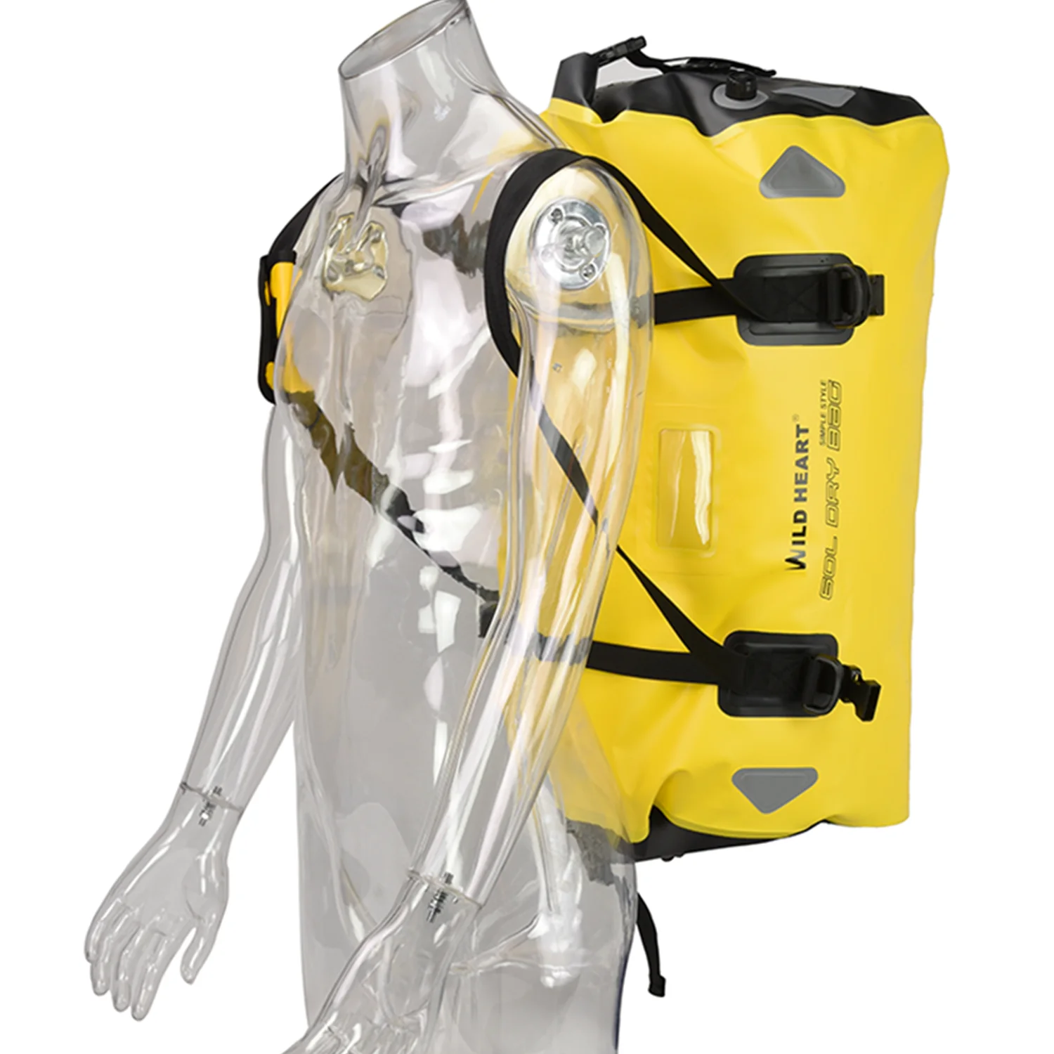 와일드 하트 오토바이 캠핑 보트용 방수 드라이 백, 오토바이 더플 백, 오토바이 테일 백, 40L, 66L, 100L