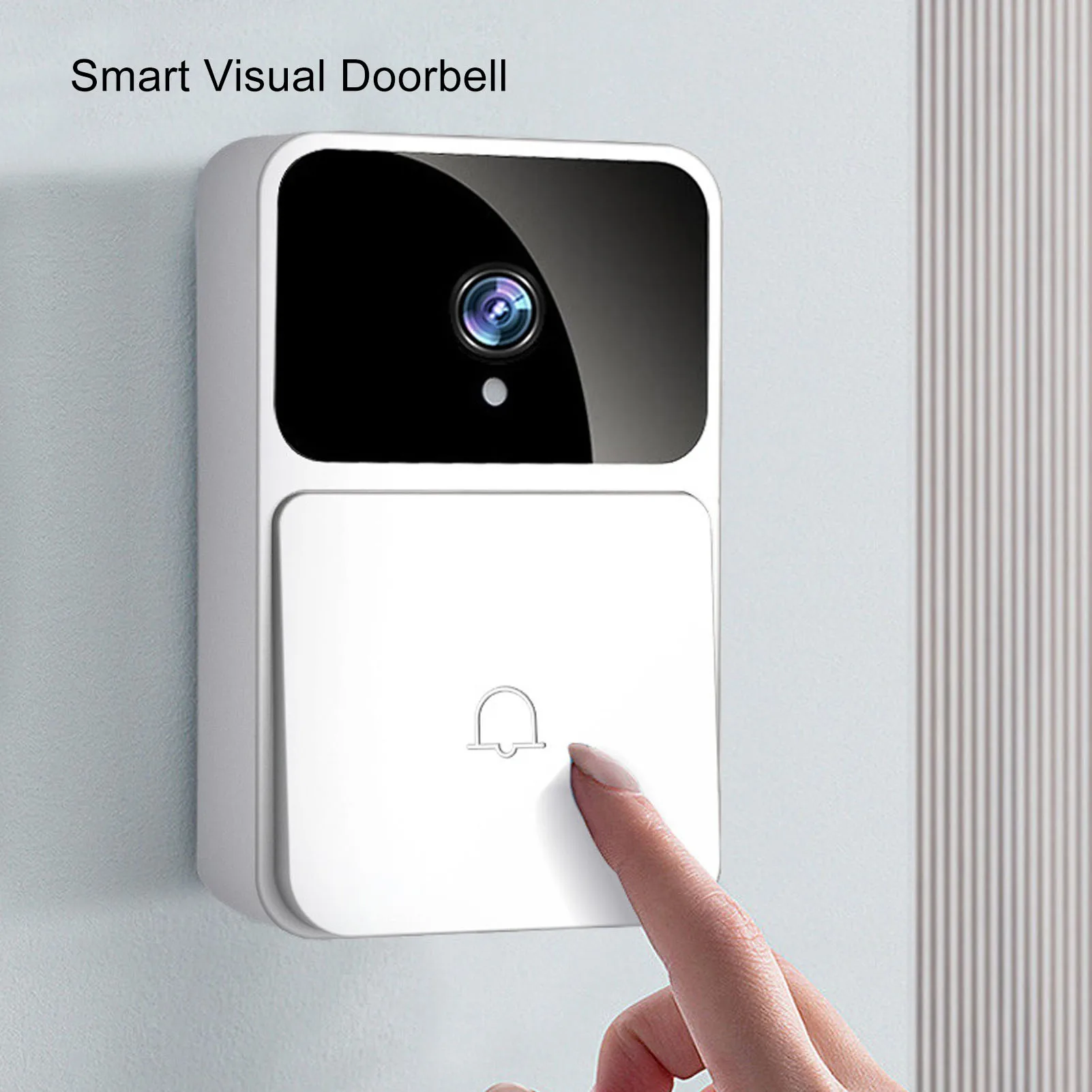 Intercom Doorbell Video Doorbell Smart Video Doorbell 2.4GHZ WiFi Night Vision Voice Change Intercom Doorbell for Home Apartment