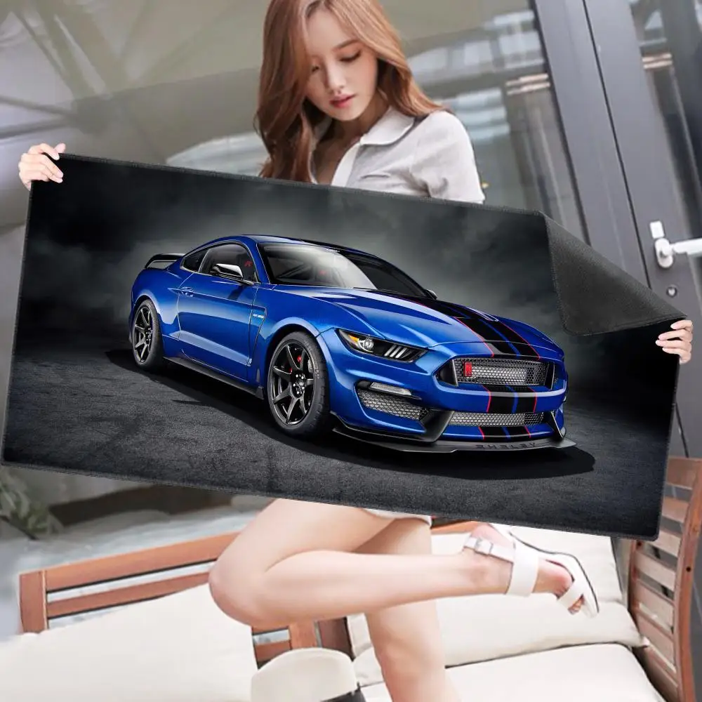 Mustang Shelby Cobra Mouse Pad Large Anime Desk Mat Luxury Desktop Cartoon Gaming Gamer Keyboard Office Computer Soft Cushion