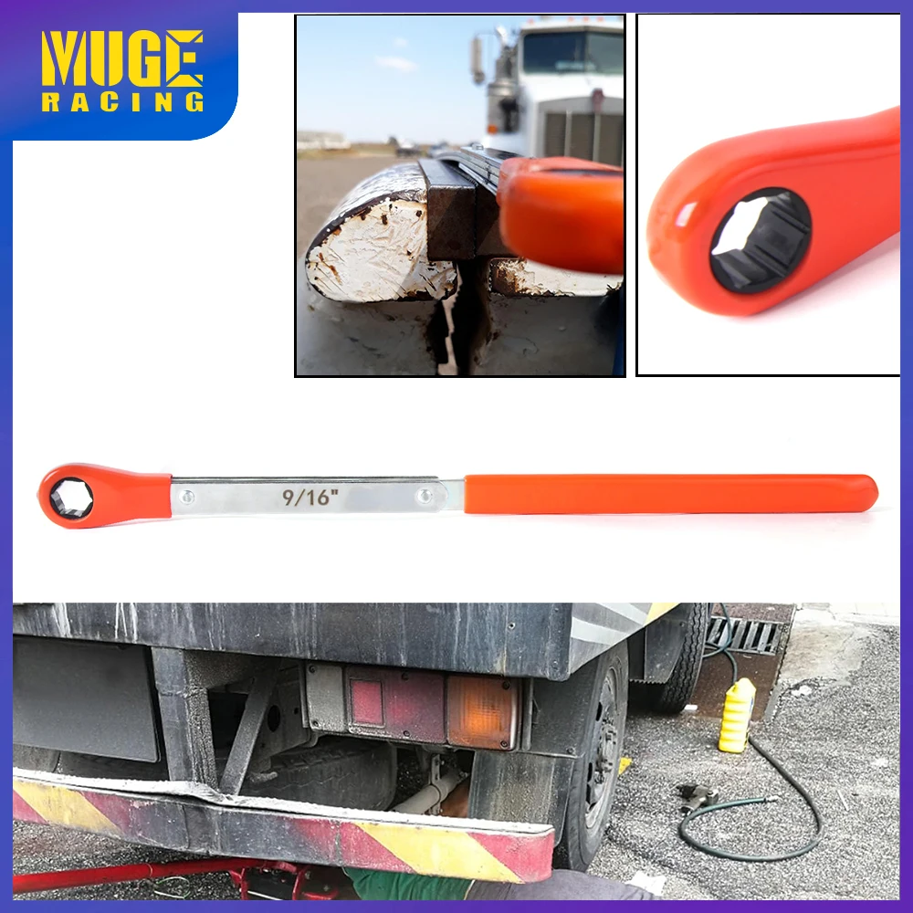 

MUGE-Extended Ratcheting Wrench 1PC 9/16" Automatic Slack Adjuster Release Tool For Vehicle Repair Truck Repair TC049