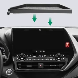 For Toyota Highlander XU70 Kluger 2022 2023 2024 Car Navigation Screen Phone Holder Bracket Base Rear Screen Storage Box