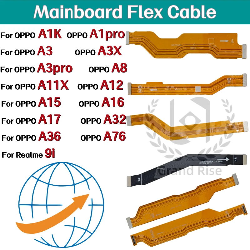 Mainboard Flex Cable For OPPO A1K A1pro A3 A3X A3pro A8 A11X A12 A15 A16 A17 A32 A36 A76 Realme 9i 4G 5G Display Connector