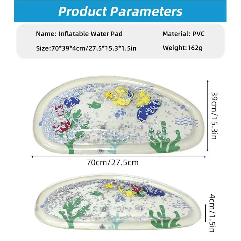 Alfombra grande de agua para jugar al bebé, tapete con pulverizador para playa, juguete de juego al aire libre, inflable de PVC, cojín grande y grueso, regalo para niños, 1 ud.