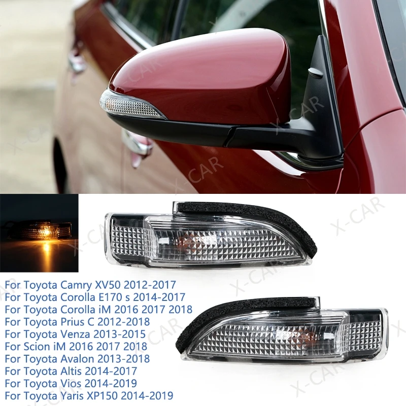 

8174052050 8173052100 Side Mirror Turn Signal Lamp Light For Toyota Camry Corolla Avalon Yaris Prius C Venza Altis Vios