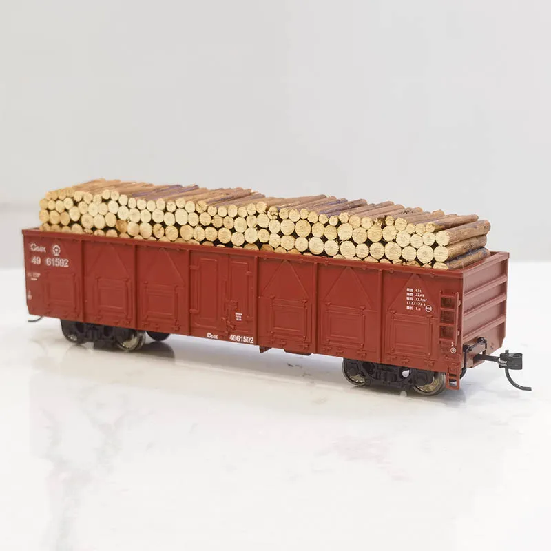 

HO 1/87 Train Model 1/87 C64K Open Wagon with Wood Version Railway Freight Train Toy