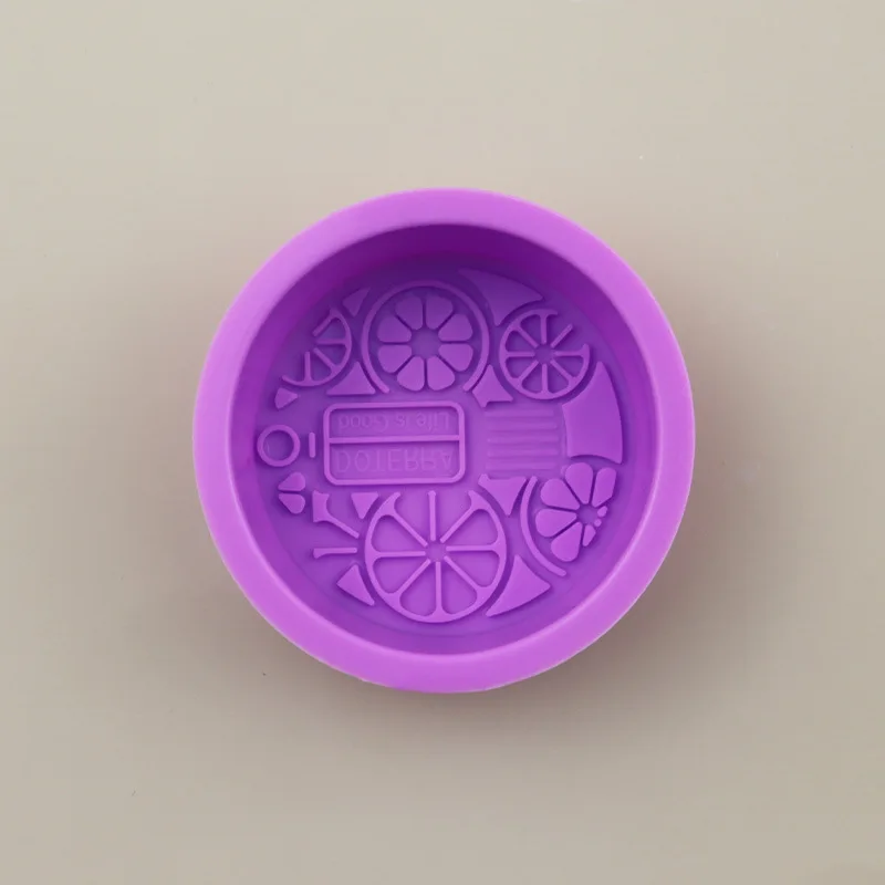 Single round doTERRA silicone mold food grade silicone handmade soap mold cake mold