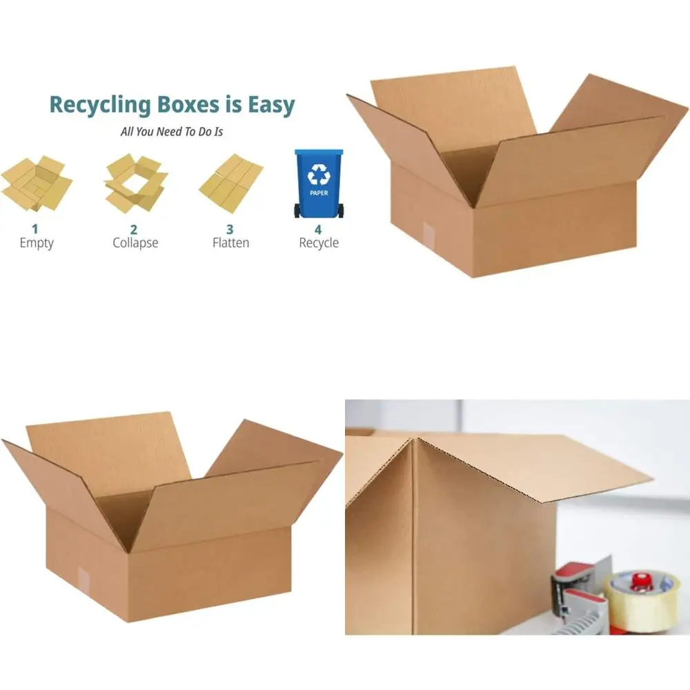 

Набор из 25 гофрокартонных коробок 15x15x5 дюймов для упаковки, транспортировки и переезда