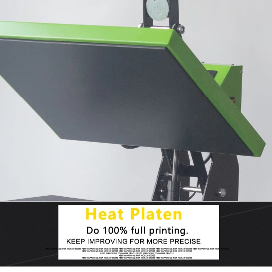 الصحافة الحرارية ذات التصميم المفتوح التلقائي لتي شيرت 38*38 لوحة التدفئة