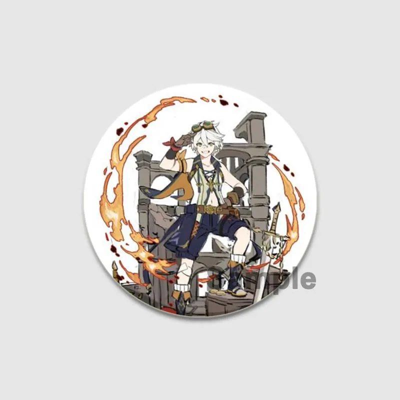 Bennett Badges Anime Genshin Impact Handmade Brooches Game Character Lapel Pin Creative Cartoon Figure Badge Accessorie Gift