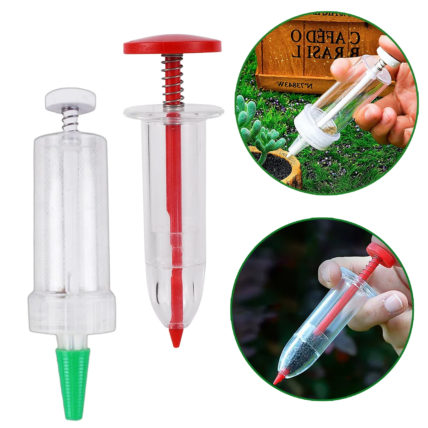 

Mini Sower Hand-held Garden Sowing Supplies Sowing Tool Seeds Syringe Sower Manual Seed Spreader Vegetable Herb Planter Seeder