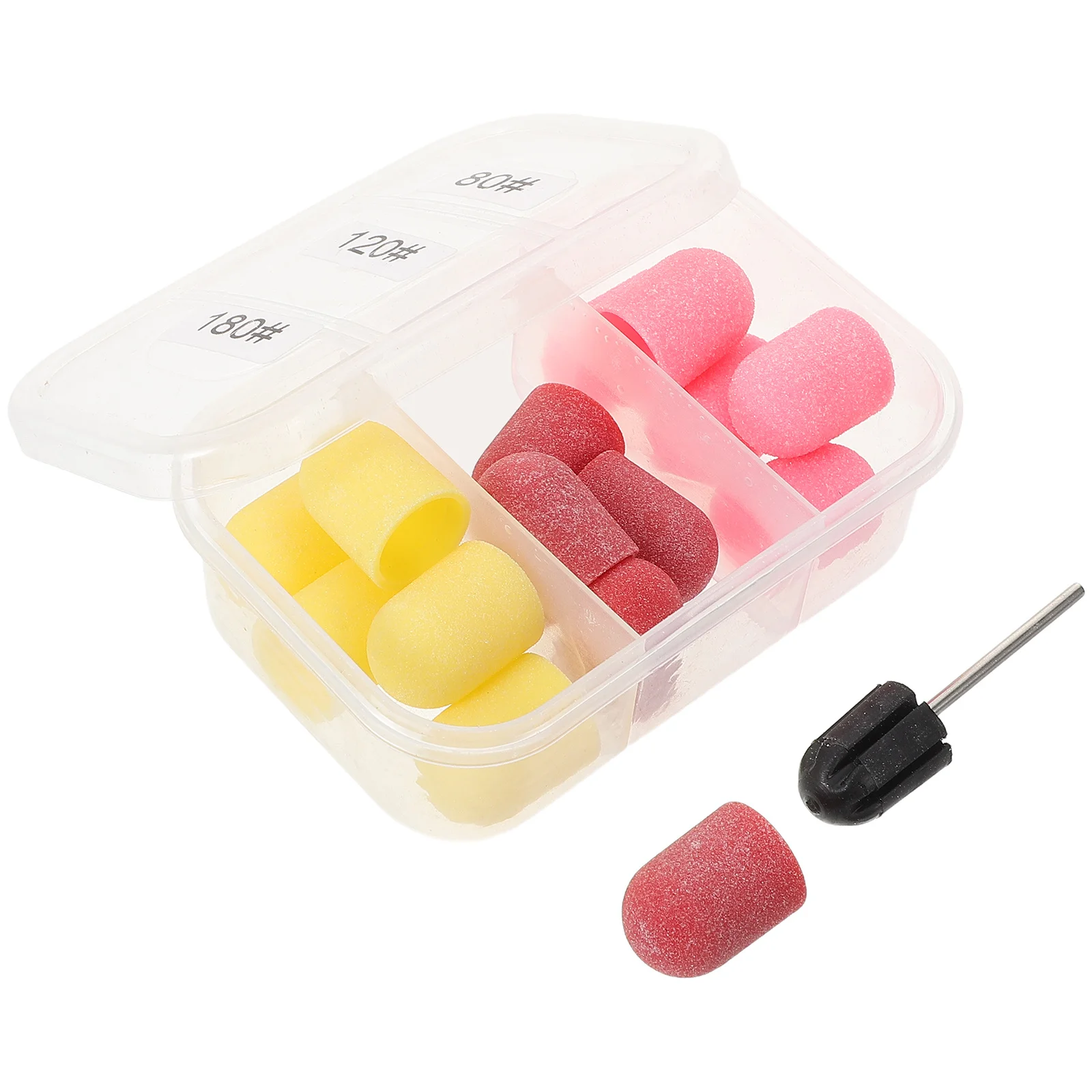 Końcówki szlifierskie do paznokci 13 mm, drobnoziarniste, do frezarki do paznokci, manicure, pedicure, pielęgnacji stóp, głowice szlifierskie, frezarka do paznokci.