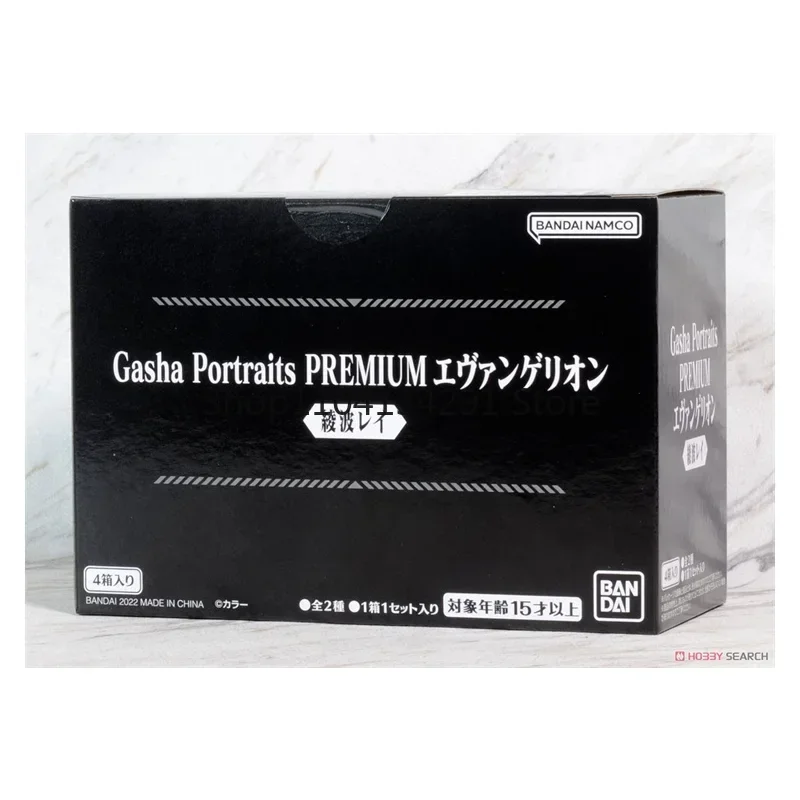 Bandai Original EVANGELION figura de Anime Ayanami Rei Shokugan figuras de acción de pelo largo juguetes para niños regalo modelo coleccionable