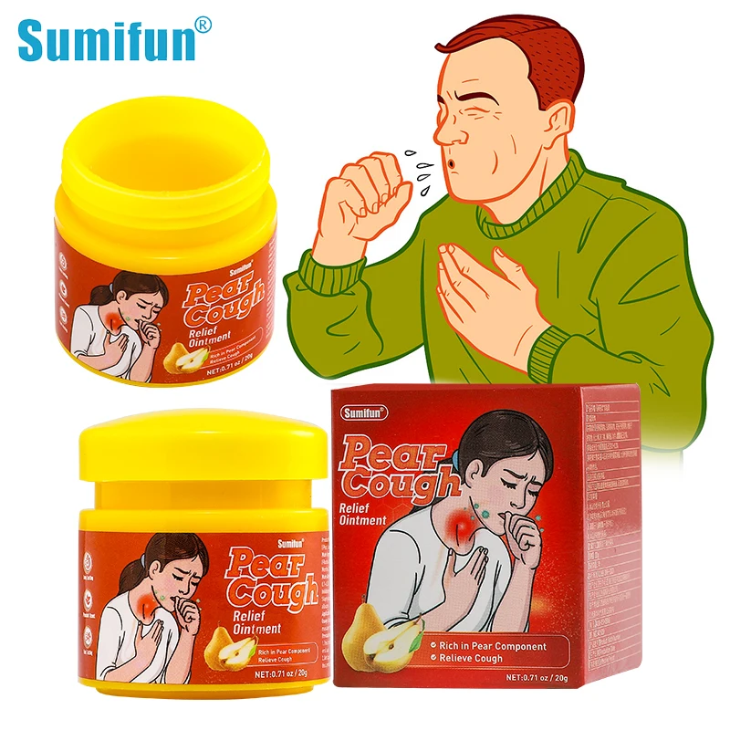 

20g Sumifun Cough Relief Cream Asthma Treatment Cure Medicine Medical Cold Sore Throat Pain Herbal Lungs Cleansing Health Care