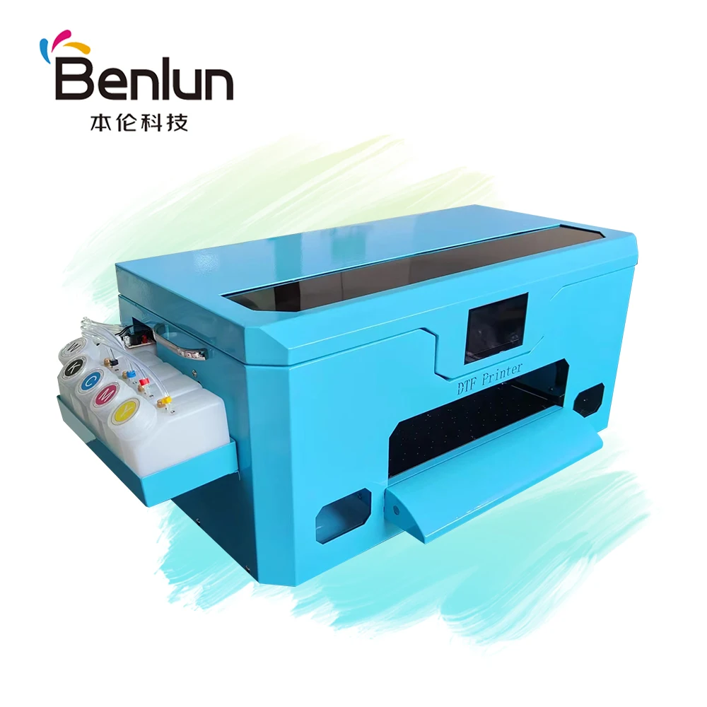 طابعة نافثة للحبر صغيرة لسطح المكتب A3 XP600 آلة نقل الحرارة الرقمية لتي شيرت جلد الحيوانات الأليفة فيلم DTF طابعة نافثة للحبر لسطح المكتب