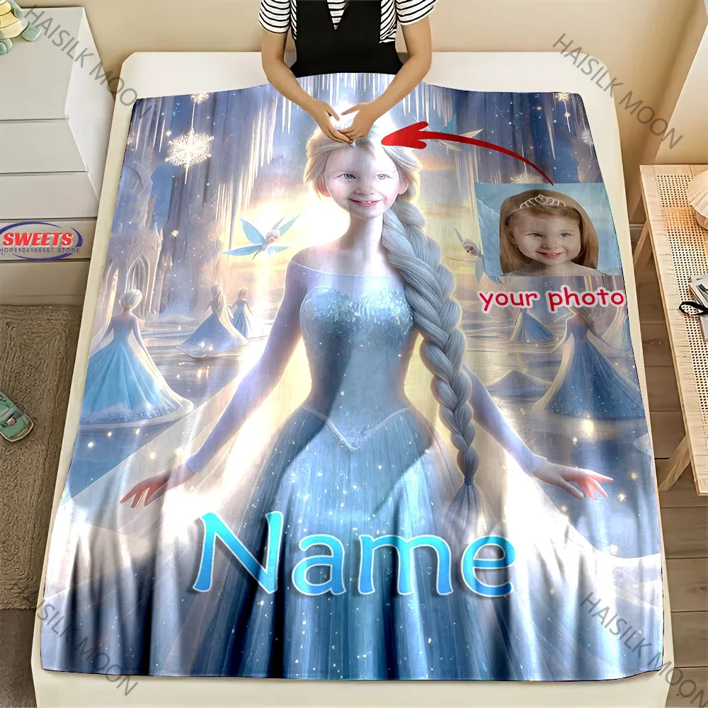 جديد! بطانيات مخصصة مخصصة مع اسم وصور هدايا حلم الفتيات اطلب الآن واحصل على هدية بطانية الأميرة إلسا الحصرية #1