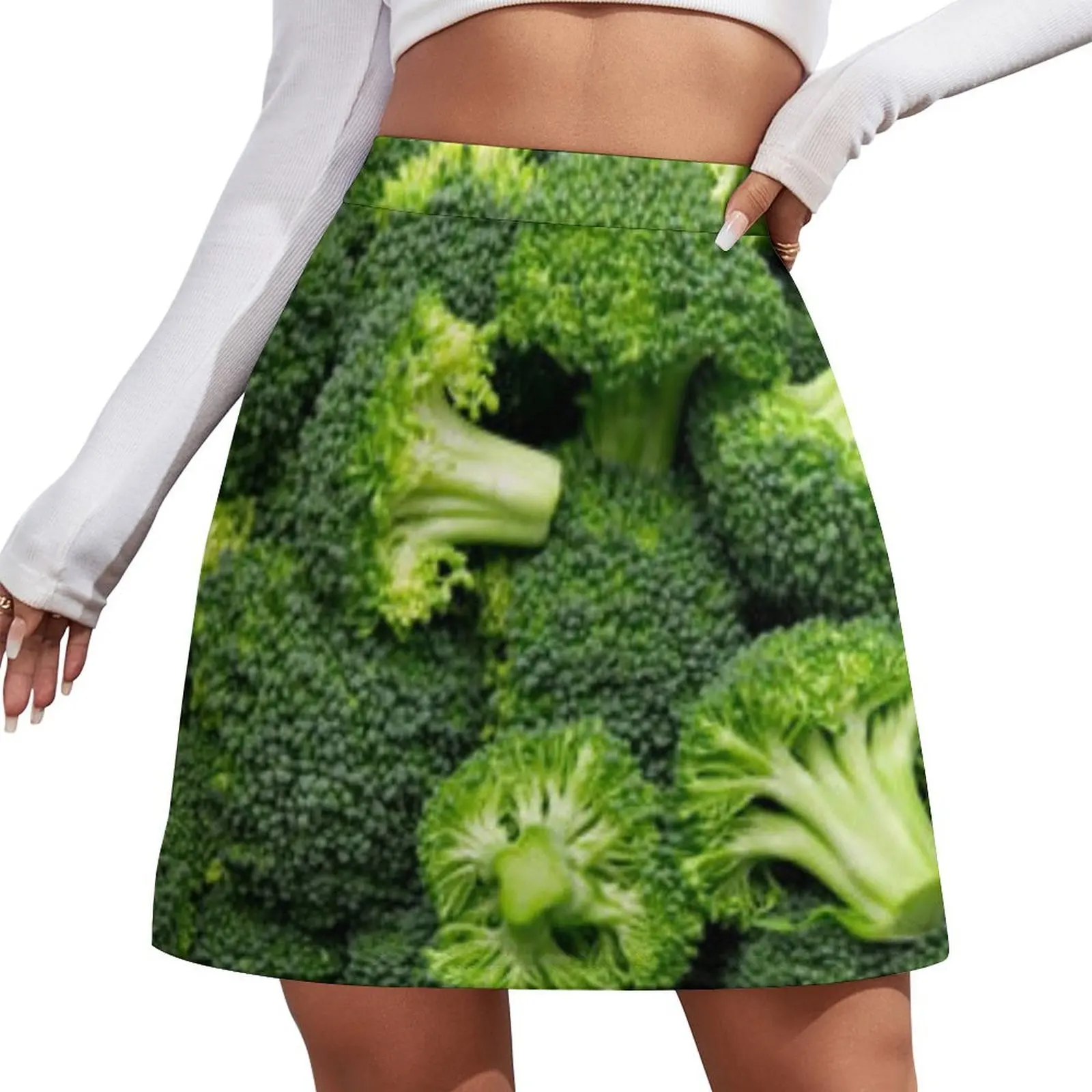 

broccoli Mini Skirt 90s vintage clothes summer skirts outfit korean style Mini Skirt