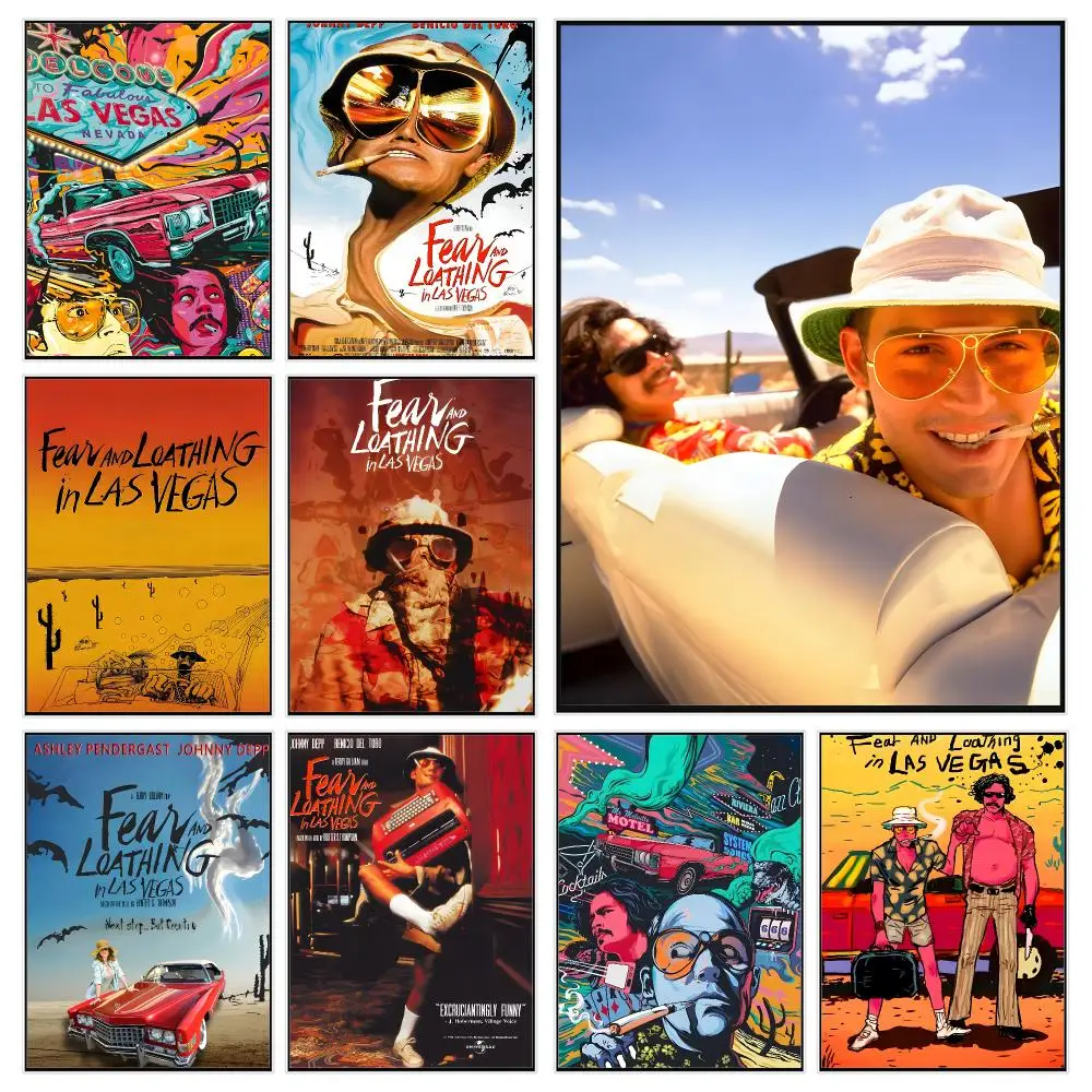 Surreal Movie Fear and Loathing in Las Vegas Poster Trendy Aesthetic Wall Decor for Dorm & Bedroom