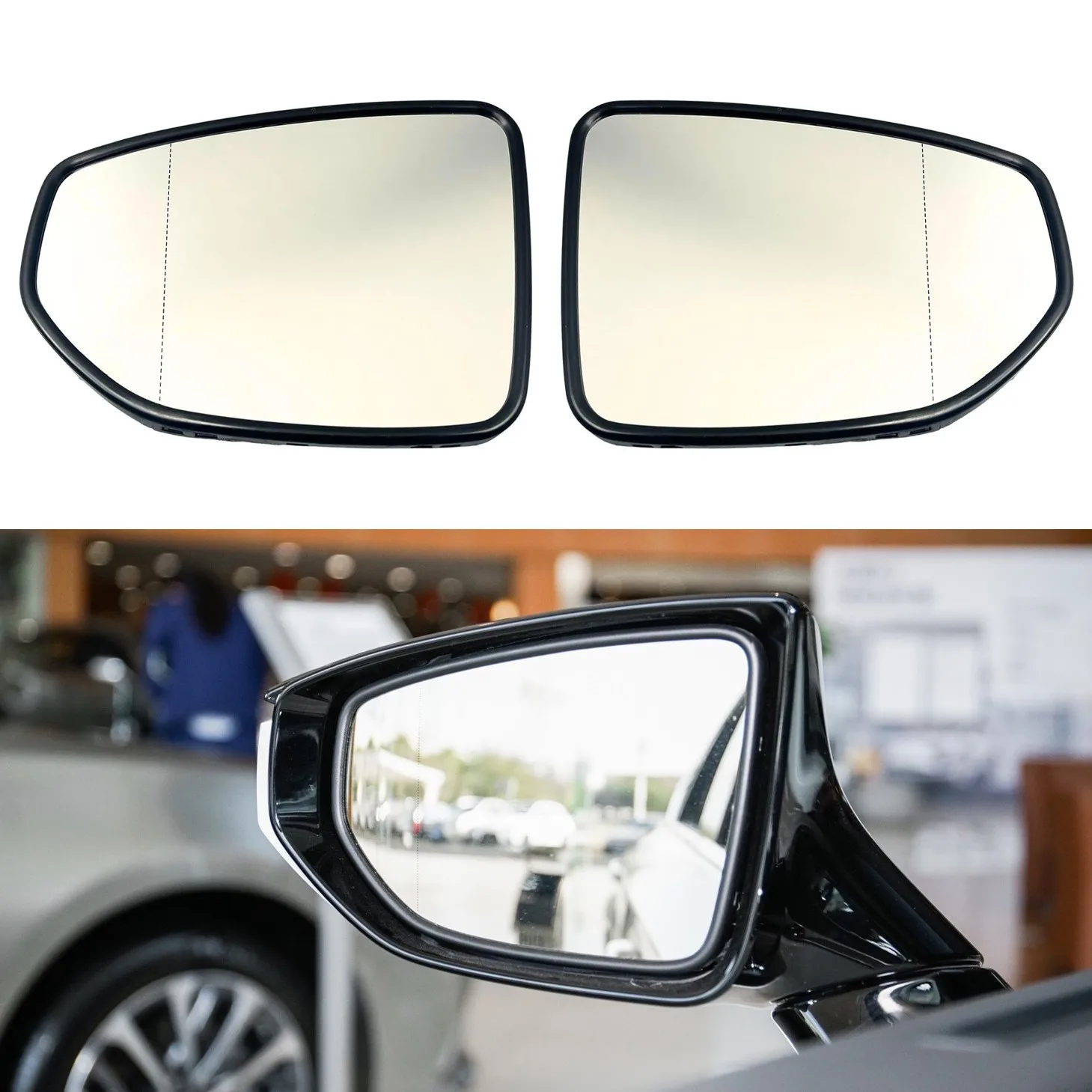 Car Rearview Accessories Blind Spot Mirror Glass Heated OEM Heating For 2017-2023 Lexus ES ES300h ES200 LS500 UX200 UX260