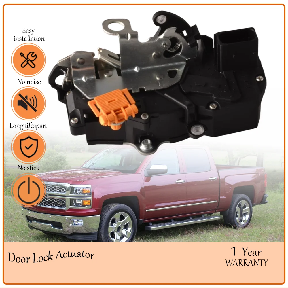

Front Left Driver Side Door Lock Latch Actuator,Fit 2007-2014Chevy Silverado,7 Pin Large Port with Outer Shift Block oe 25811735