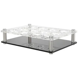 Glasses Bar Cup Holder Whiskey Acrylic Shot Cocktail Ktv Tray for Shots Storage